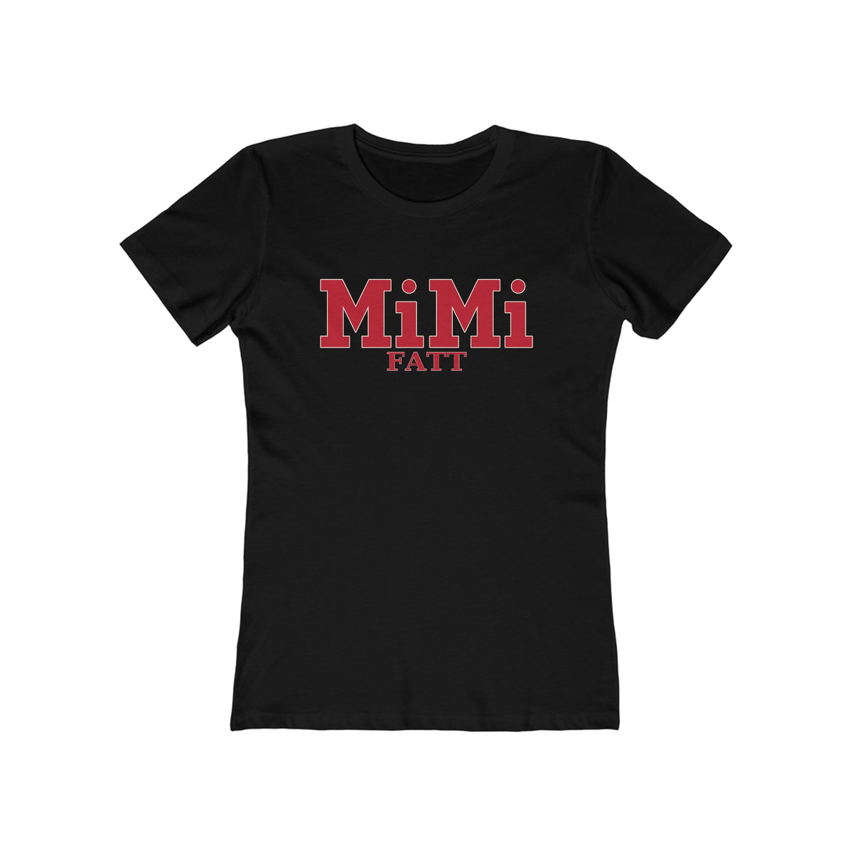 MiMi by FATT Women’s Cotton T-Shirt — Red & Black