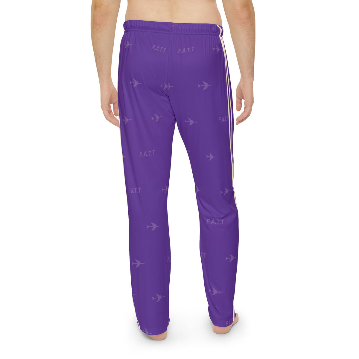 F.A.T.T Men's Flight Lounge Pants — Royal Purple / Cream