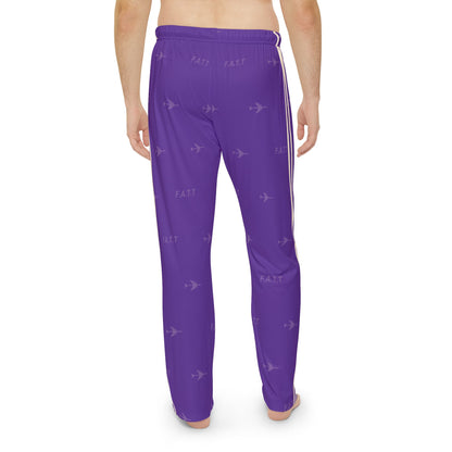 F.A.T.T Men's Flight Lounge Pants — Royal Purple / Cream