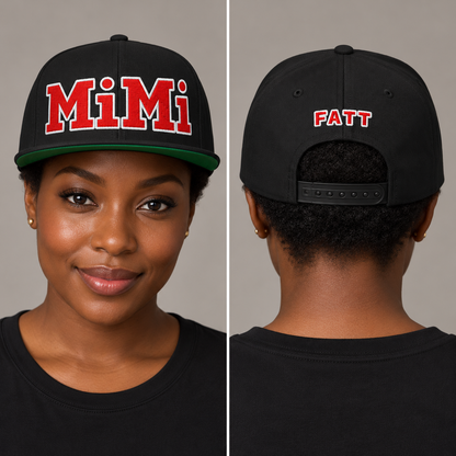 MiMi by FATT Cotton Snapback — Black / Red