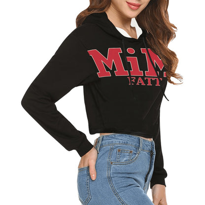 MiMi by FATT Women’s Cropped Hoodie — Black, Red & Camouflage