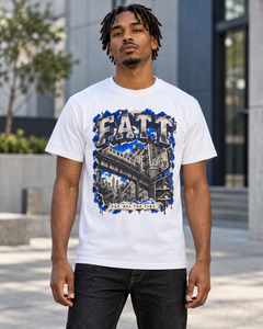 F.A.T.T City Flight Graphic Tee — Royal | Cotton S–5XL