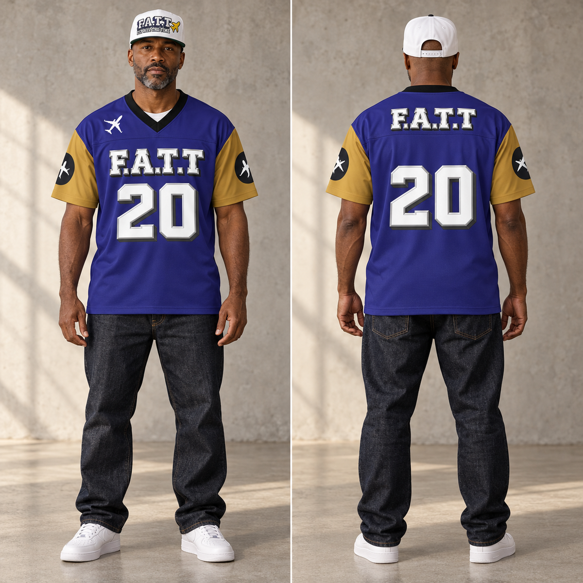 F.A.T.T Baltimore, model front and back views with matching snapback