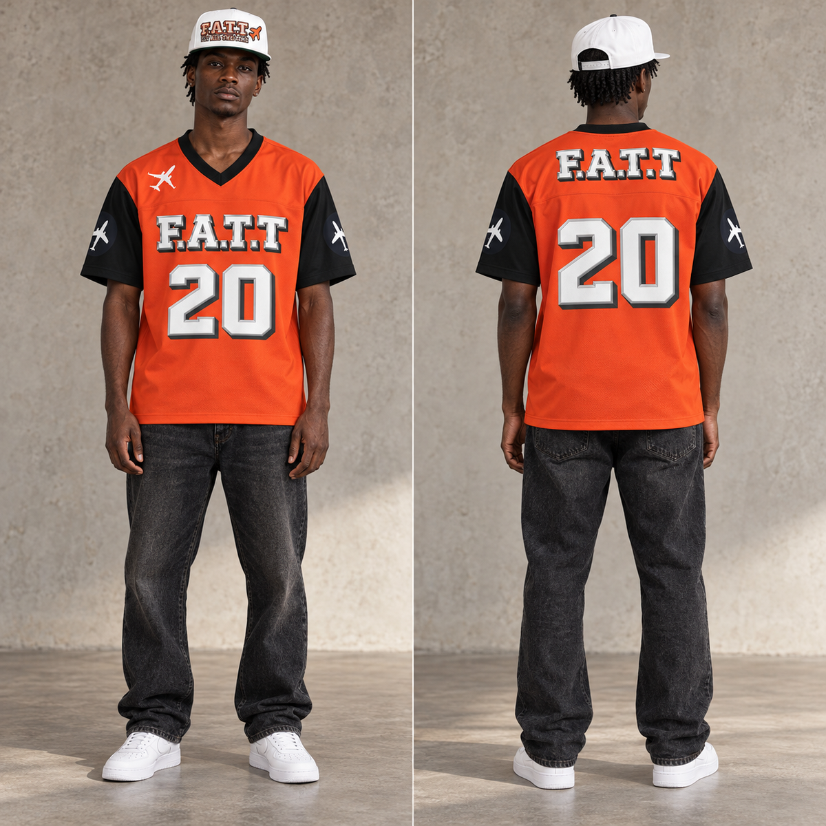 F.A.T.T Cincinnati, model front and back views with matching snapback