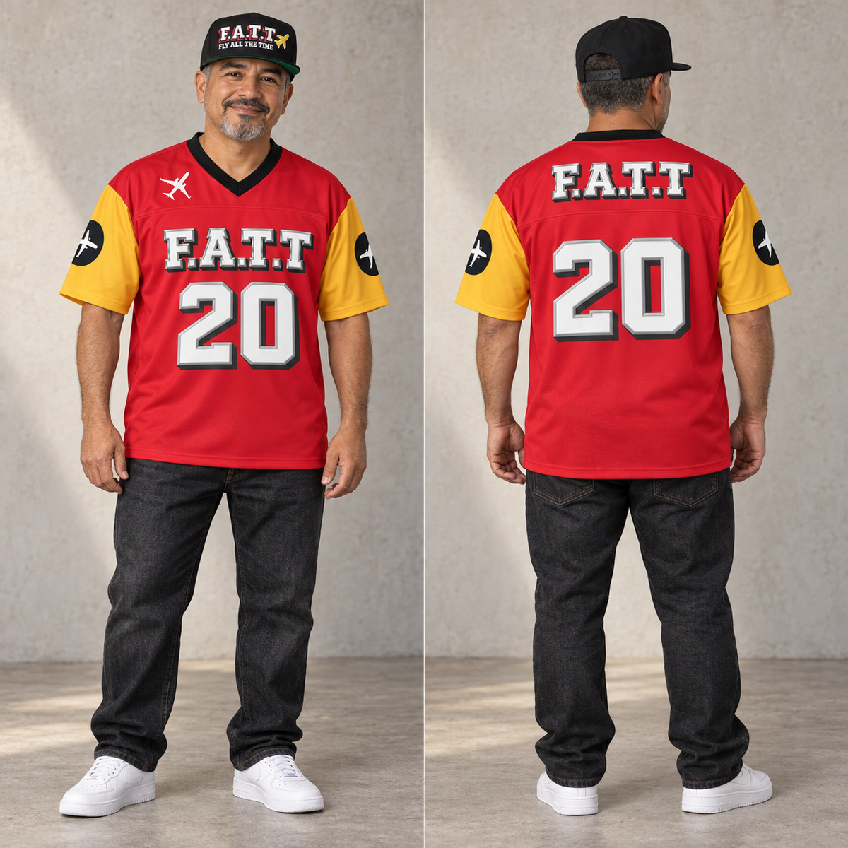 F.A.T.T Kansas City, model front and back views with matching snapback