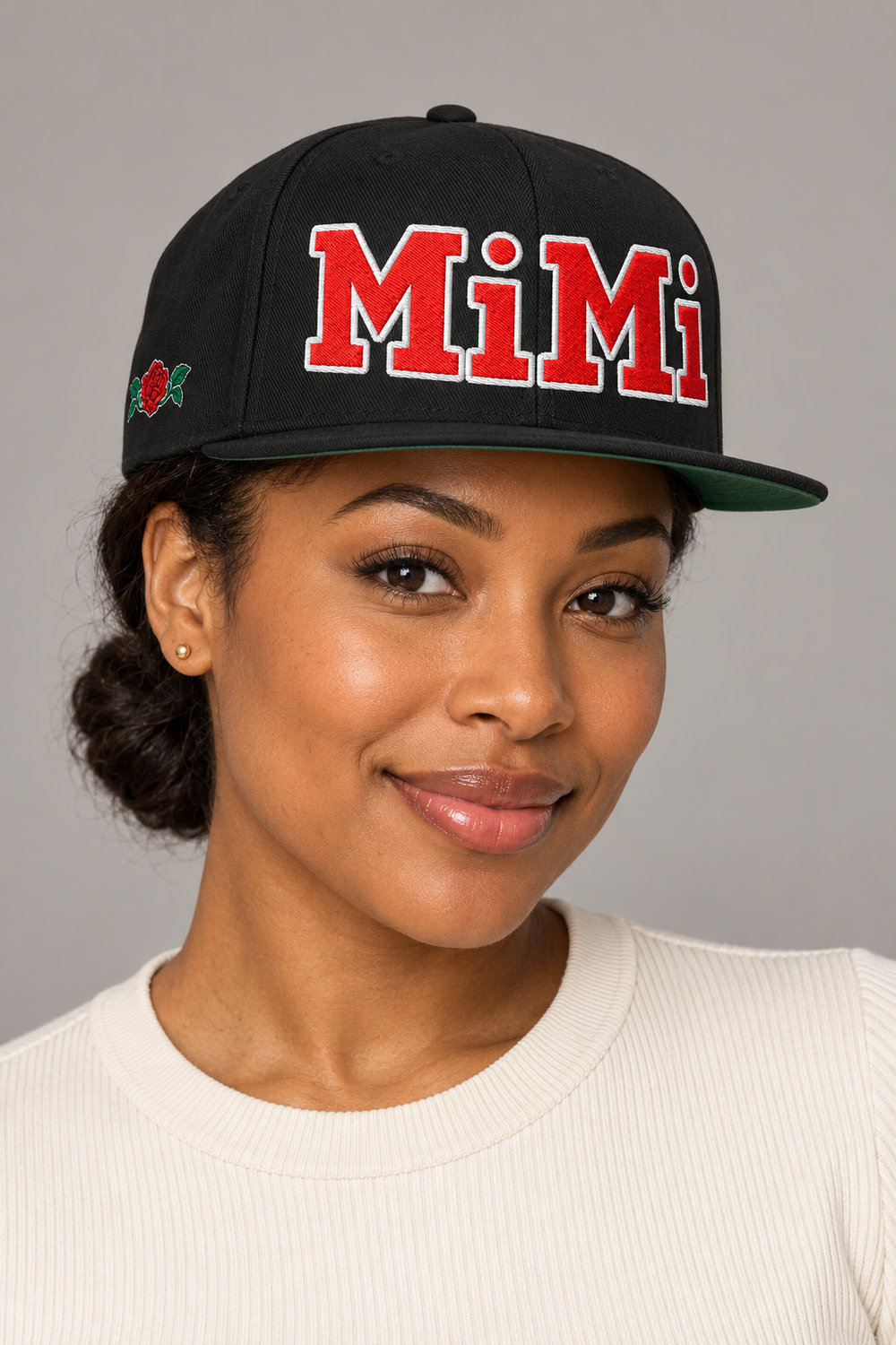 MiMi by FATT Cotton Snapback — Black / Red